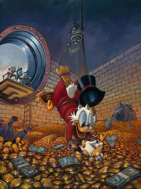 Diving Into Gold-Disney Treasure on Canvas